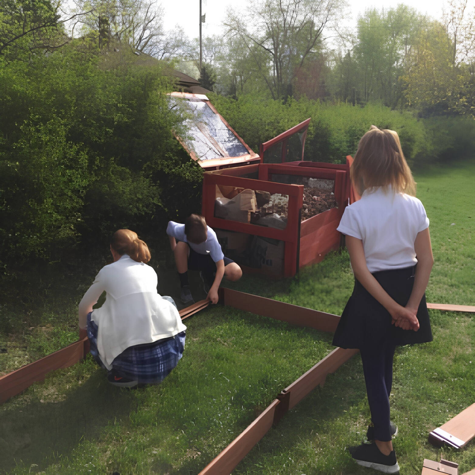 Group of Students Working on Project
